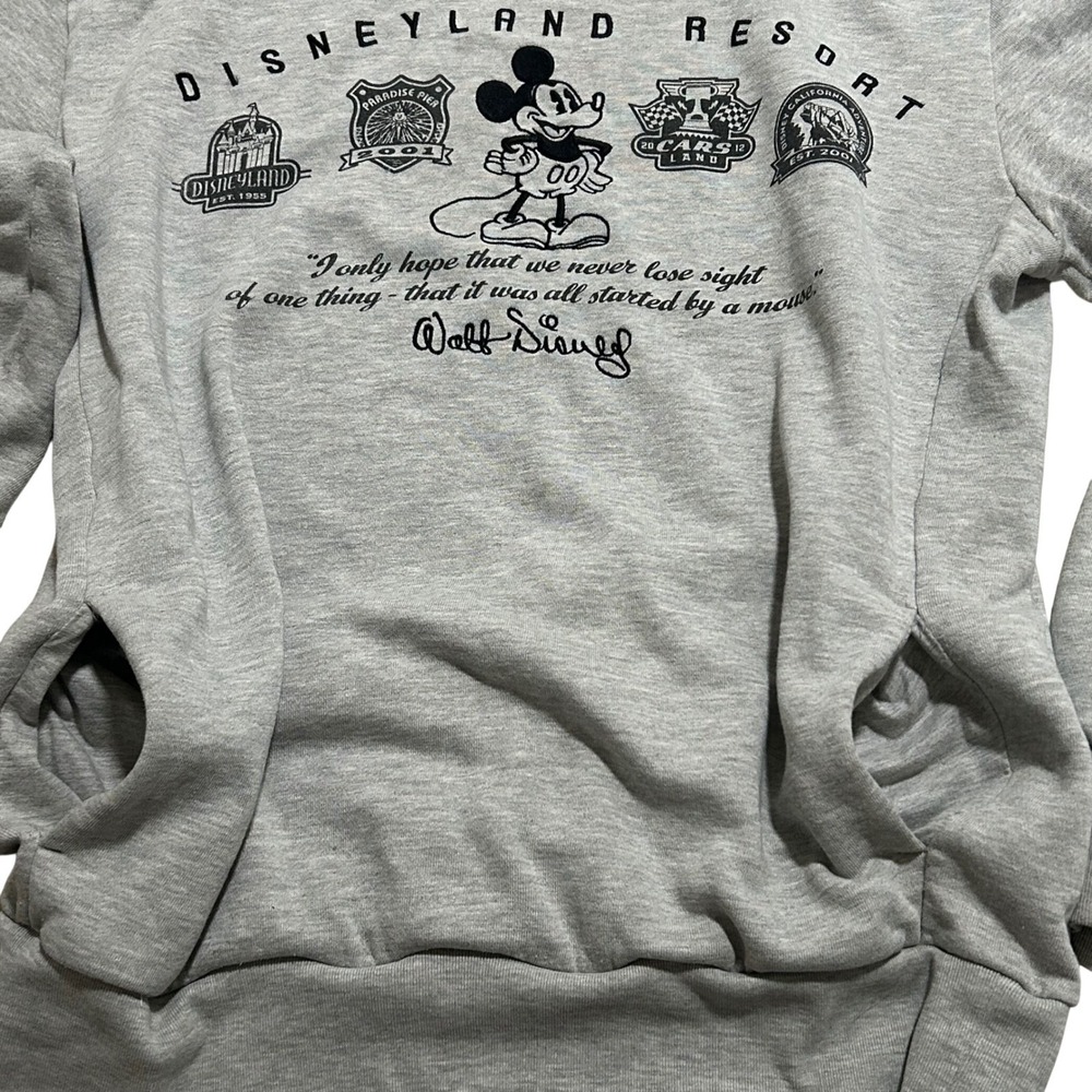 Disney Parks Mens Sweatshirt Bundle Disneyland Resort Mickey Mouse Hoodie Crew M - Picture 13 of 16